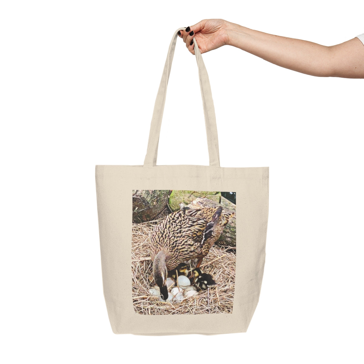 Louisiana Mallard Canvas Shopping Tote