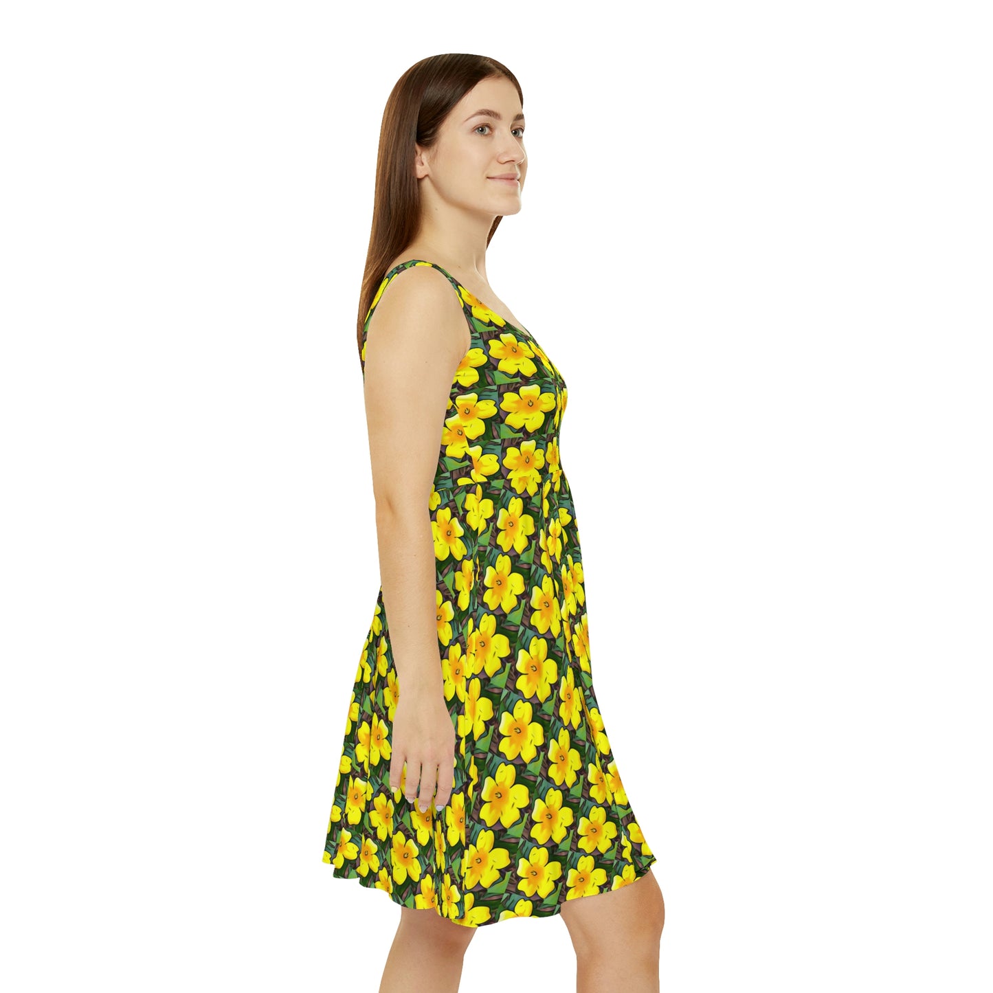 Yellow Jessamine Skater Dress