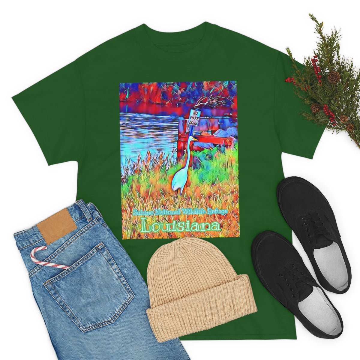 Unisex Louisiana Egret Heavy Cotton Tee