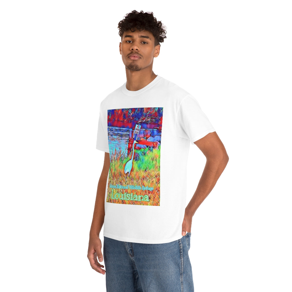 Unisex Louisiana Egret Heavy Cotton Tee