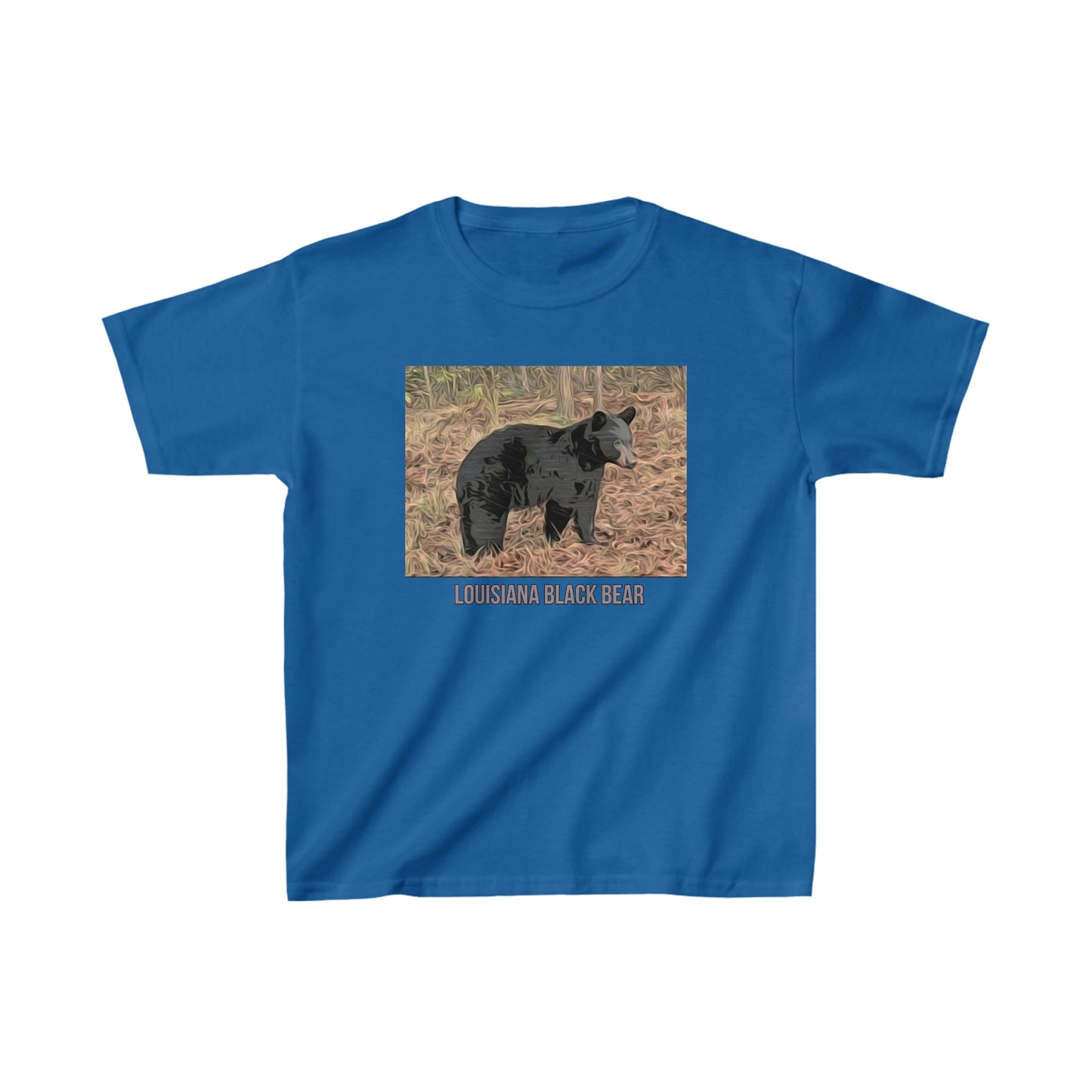 Kids Hvy Cotton Louisiana Black Bear T-Shirt