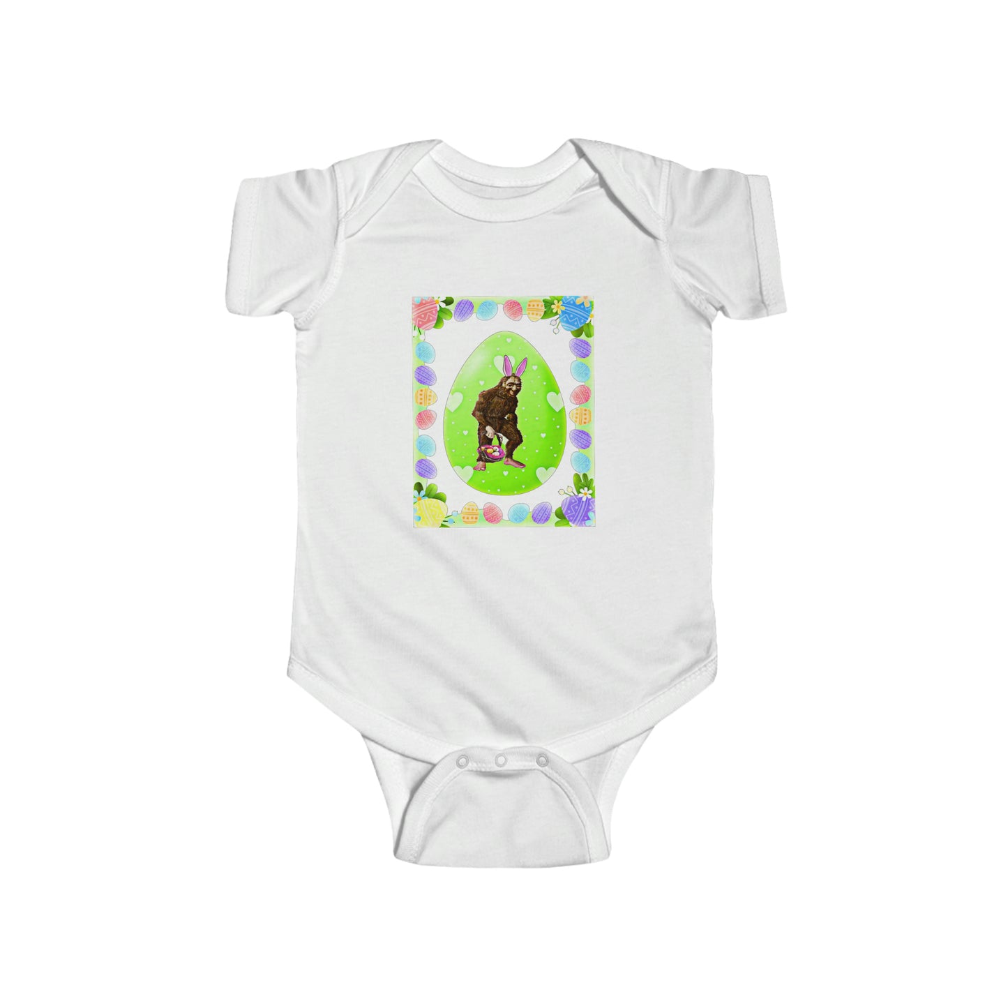 Bigfoot Easter Fine Jersey Bodysuit