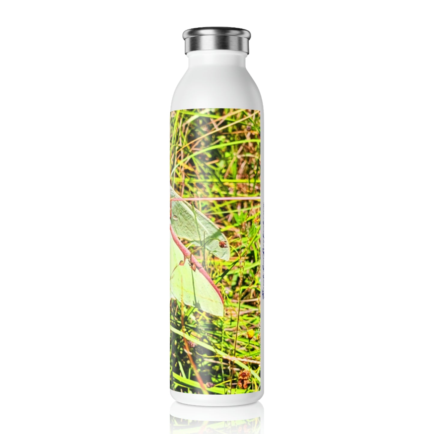 Luna Moth Slim Water Bottle