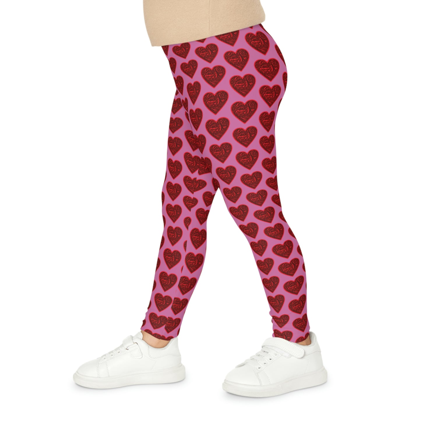 Bigfoot's (Pink) Val Day Kids Leggings