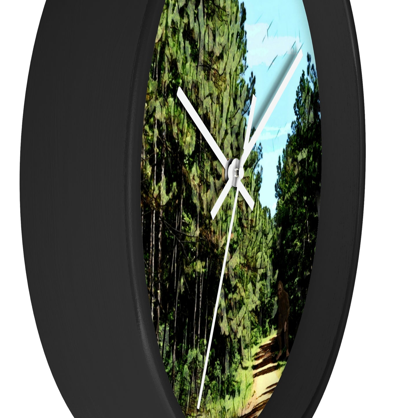 Kisatchie Bigfoot in Shadow Wall Clocks