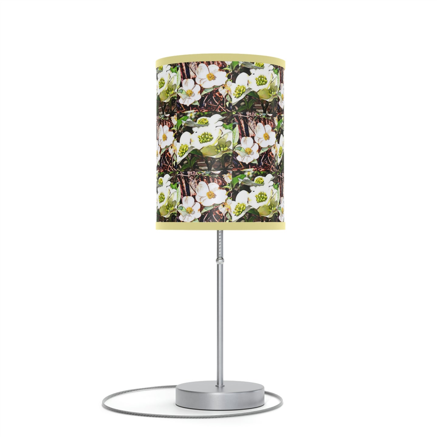 Dogwood Blossoms Lamp on a Stand