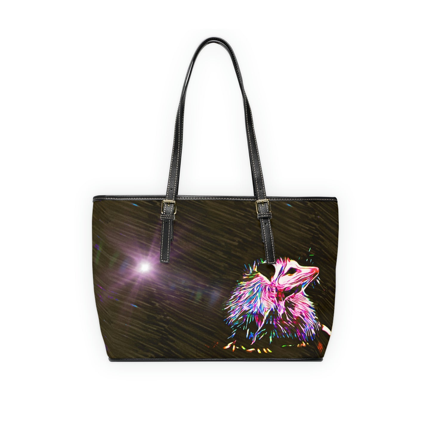 Opossum Under Night Sky Shoulder Bag