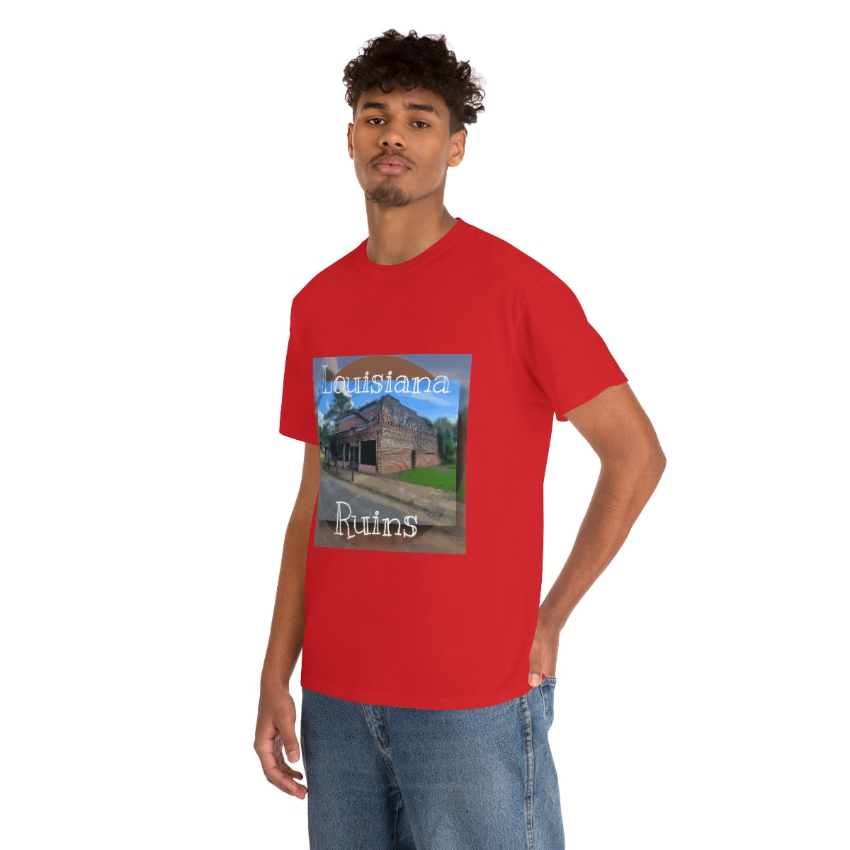 Louisiana Ruins Heavy Cotton Tee