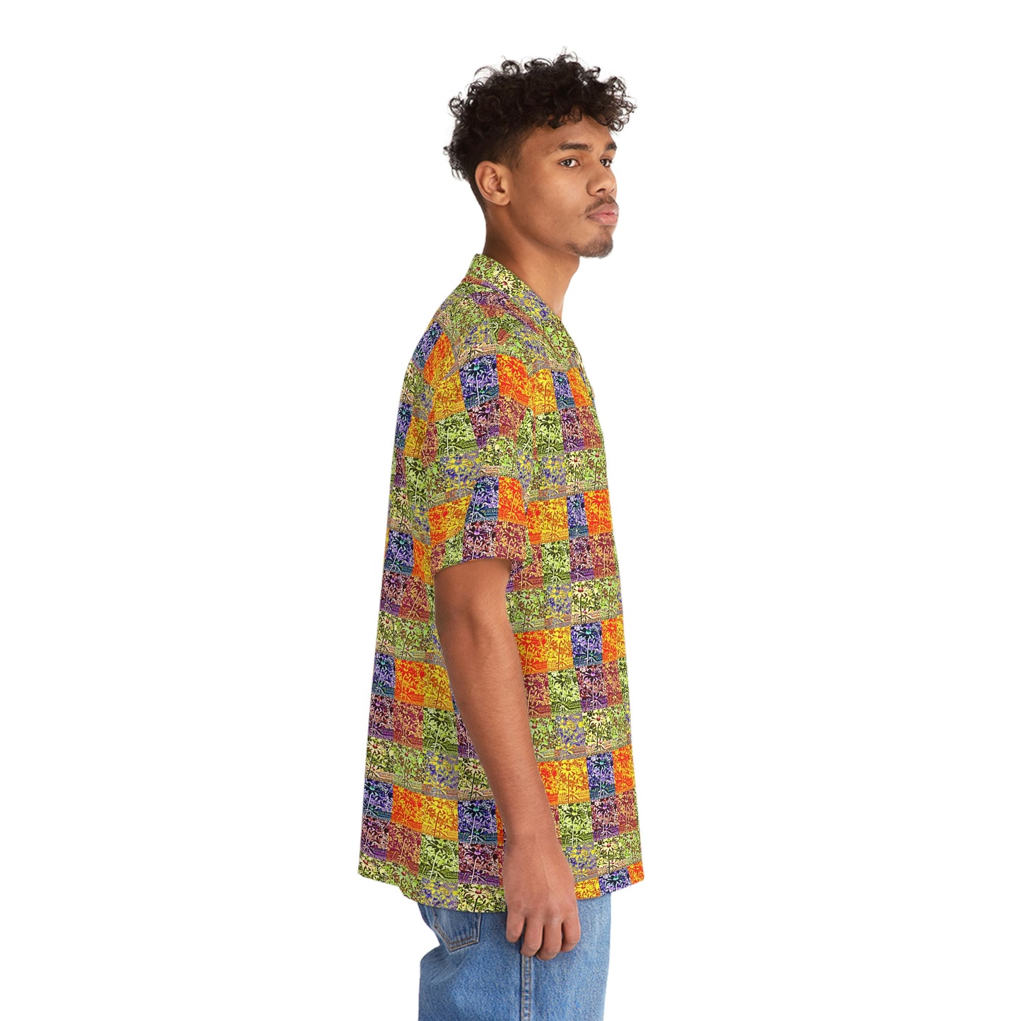 Men's Hawaiian-Style Kisatchie Daisies Shirt