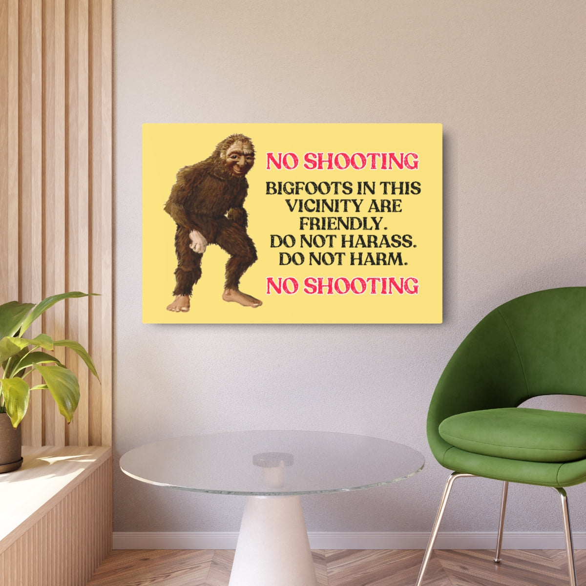 Bigfoot Metal Art Sign