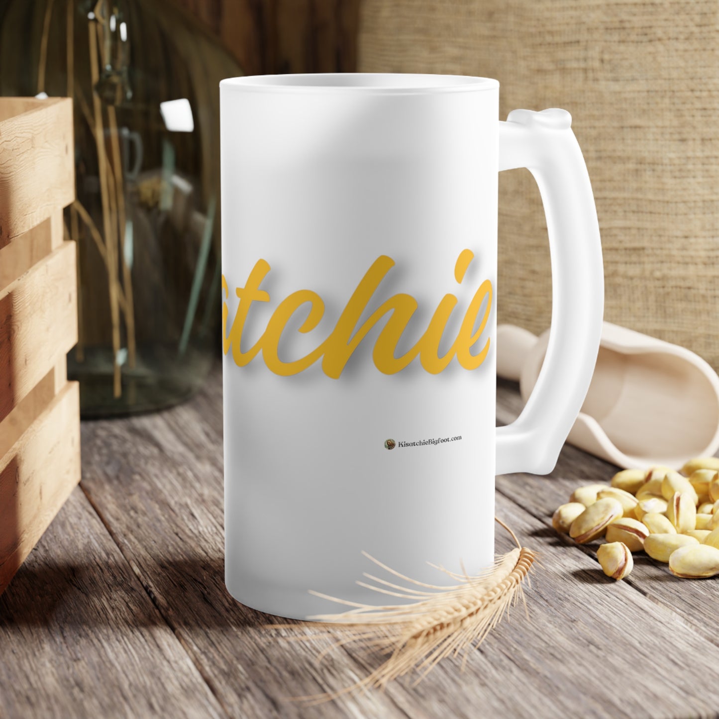 Frosted Glass Kisatchie Beer Mug