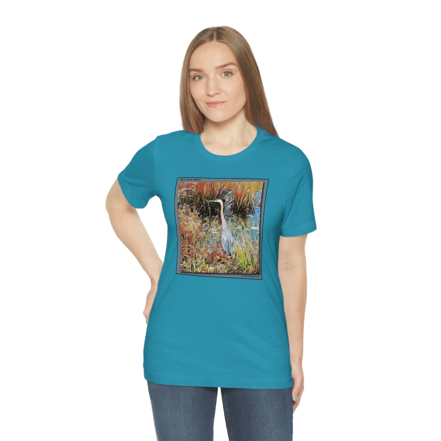 Unisex Great Blue Heron Jersey Tee