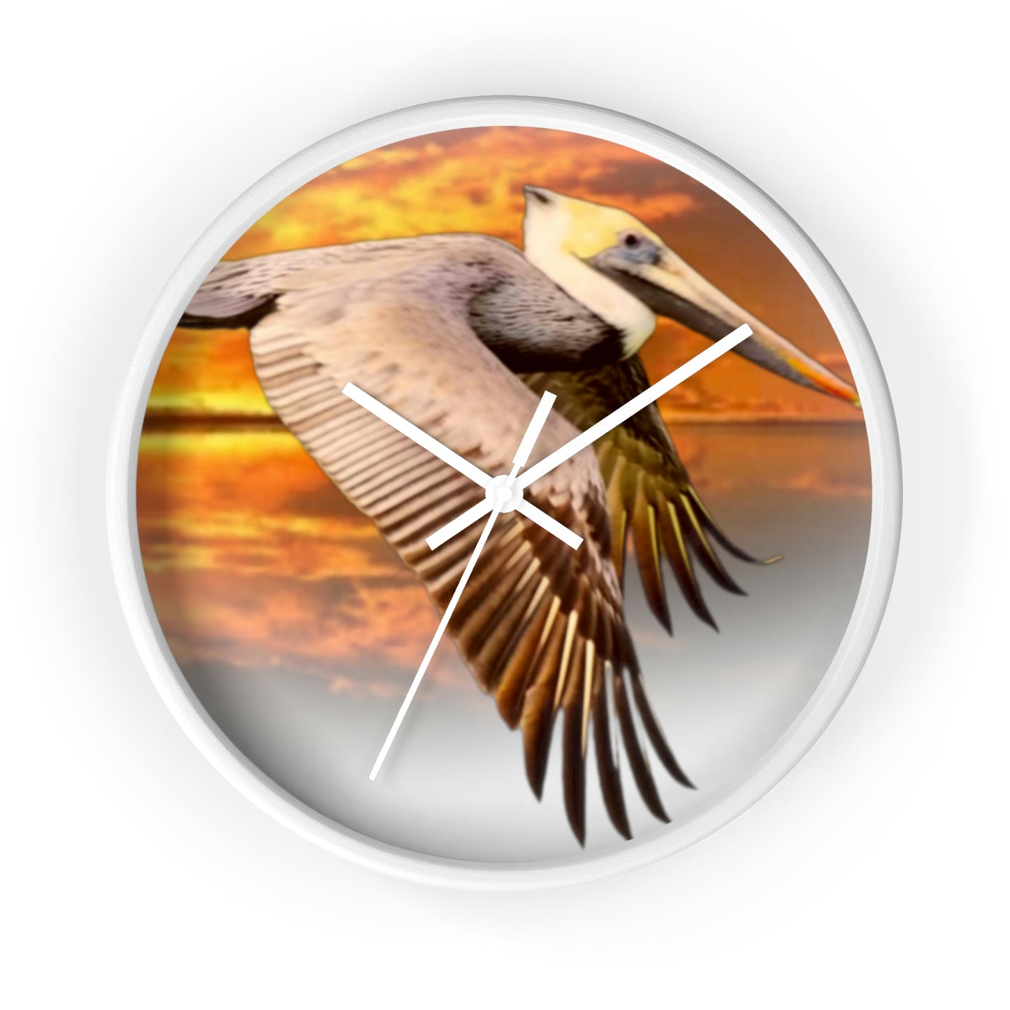 Louisiana's Brown Pelican Wall Clocks