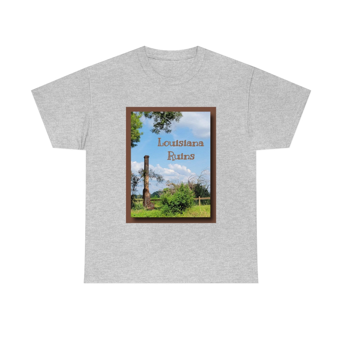 Unisex Louisiana Ruins Heavy Cotton Tee