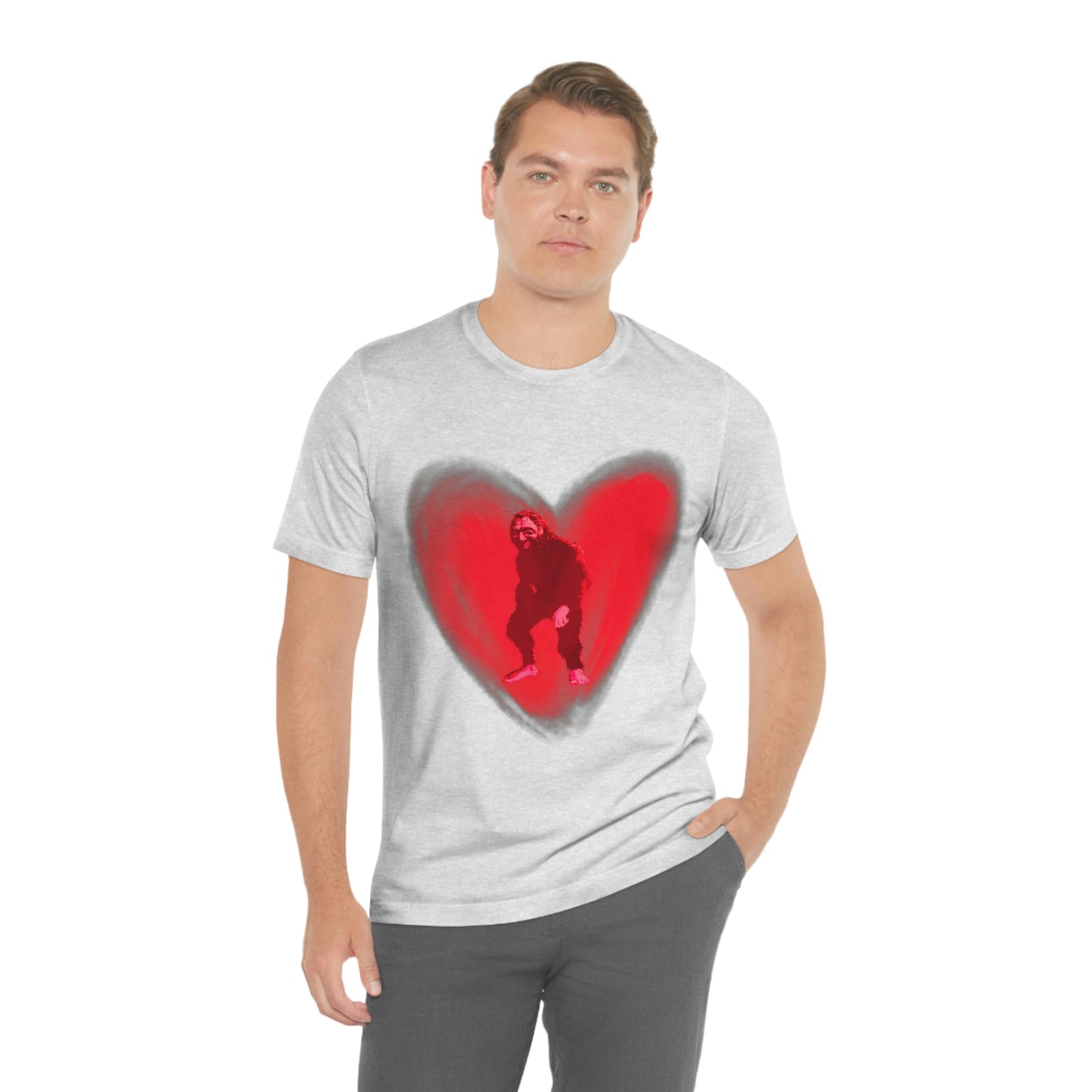 Unisex Bigfoot in My Heart Jersey Tee