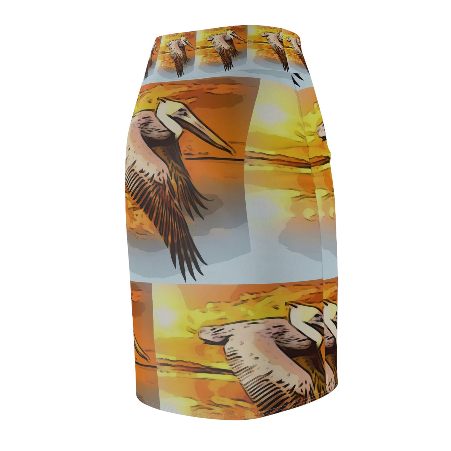 Louisiana Pelican Pencil Skirt