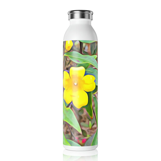 Yellow Jessamine Slim Water Bottle