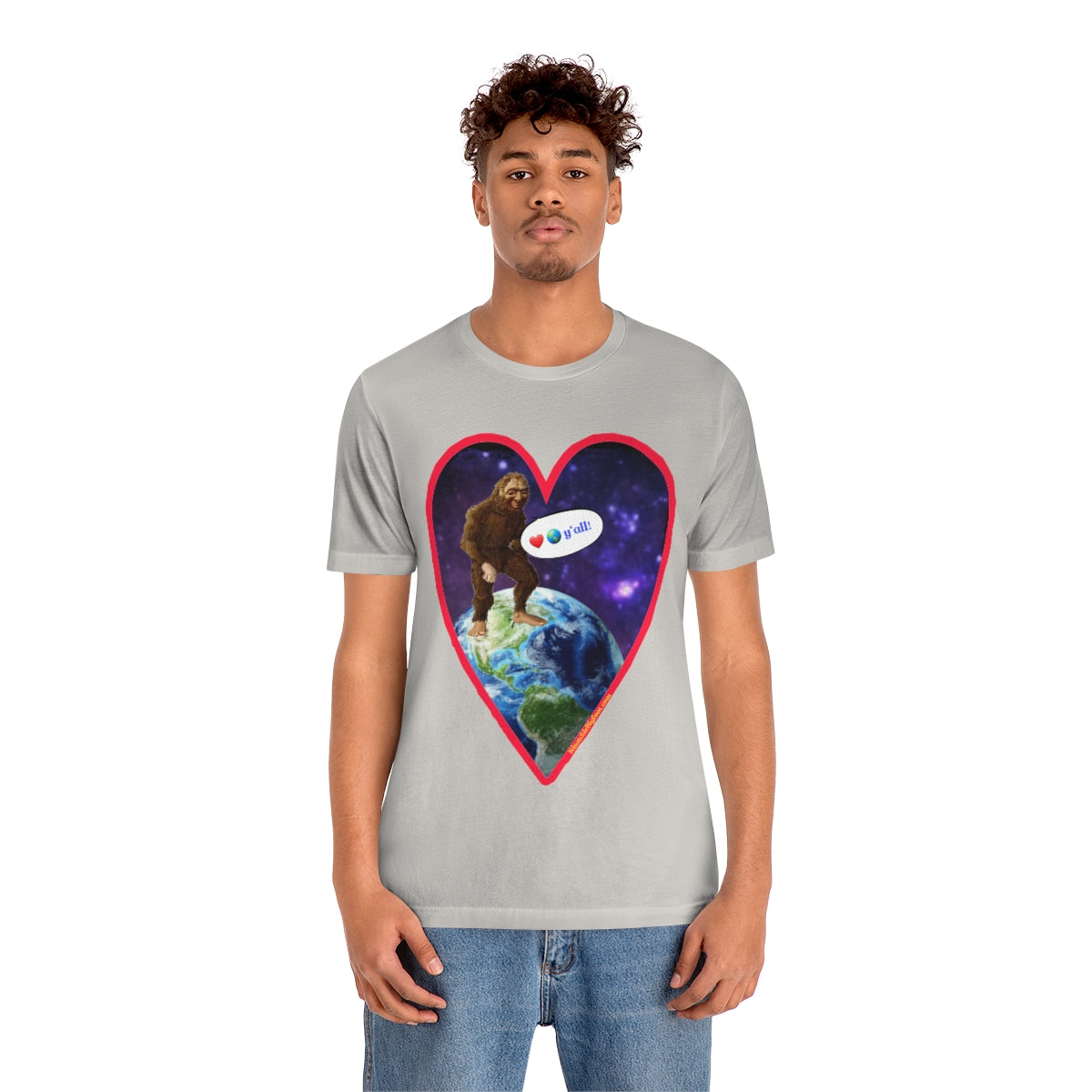 Love The Earth Y'all Bigfoot Jersey Tee