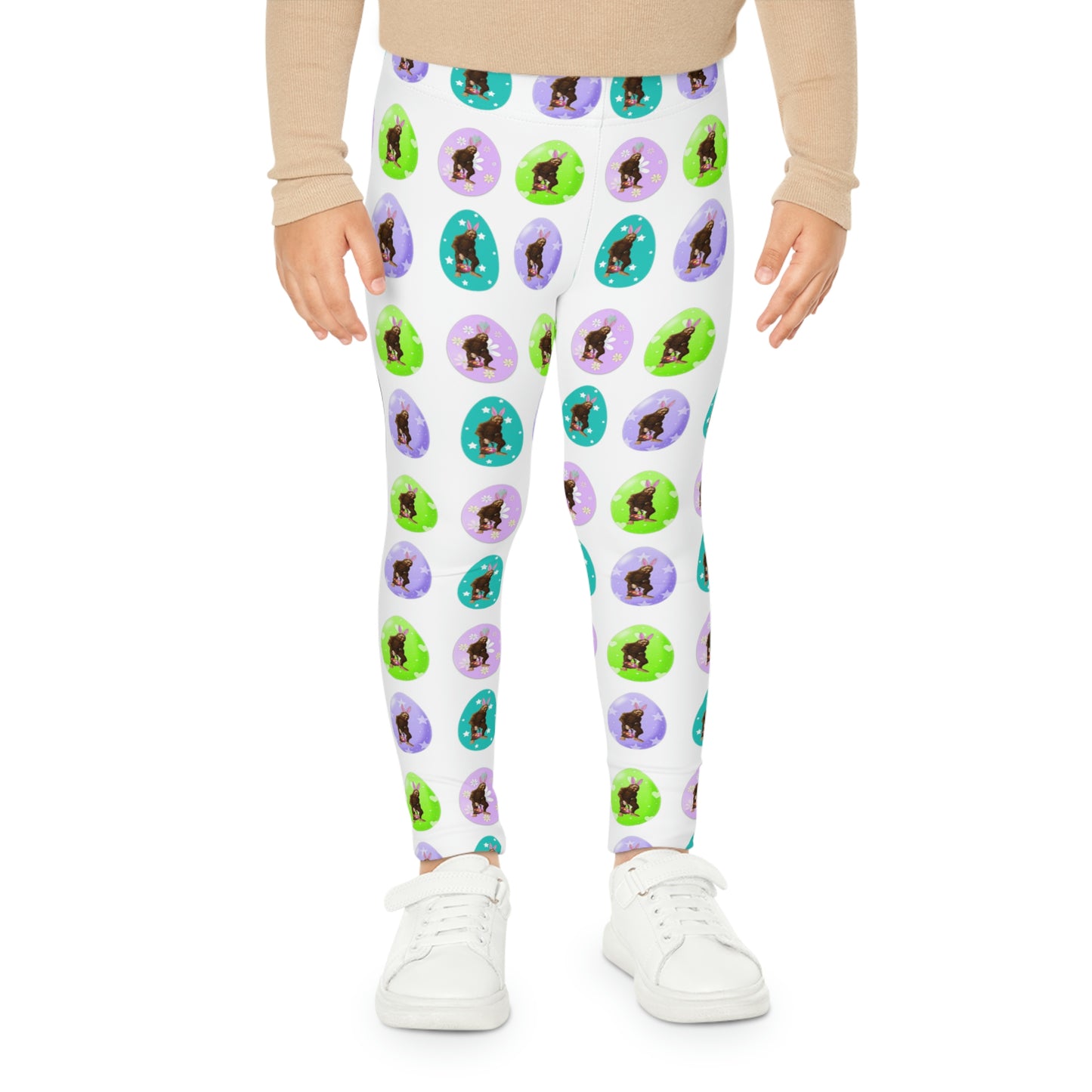 Kids Bigfoot Easter Leggings