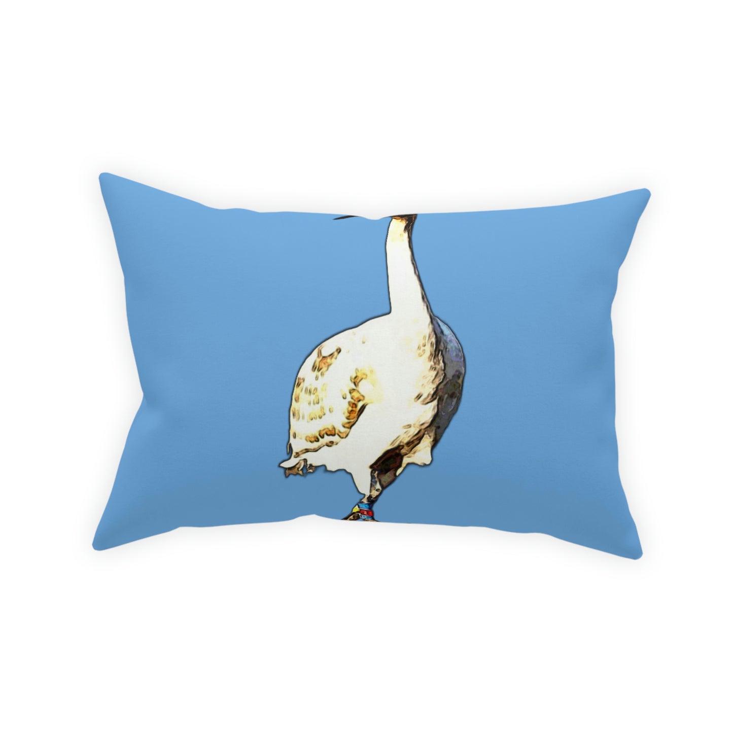 Whooping Crane Broadcloth Pillow