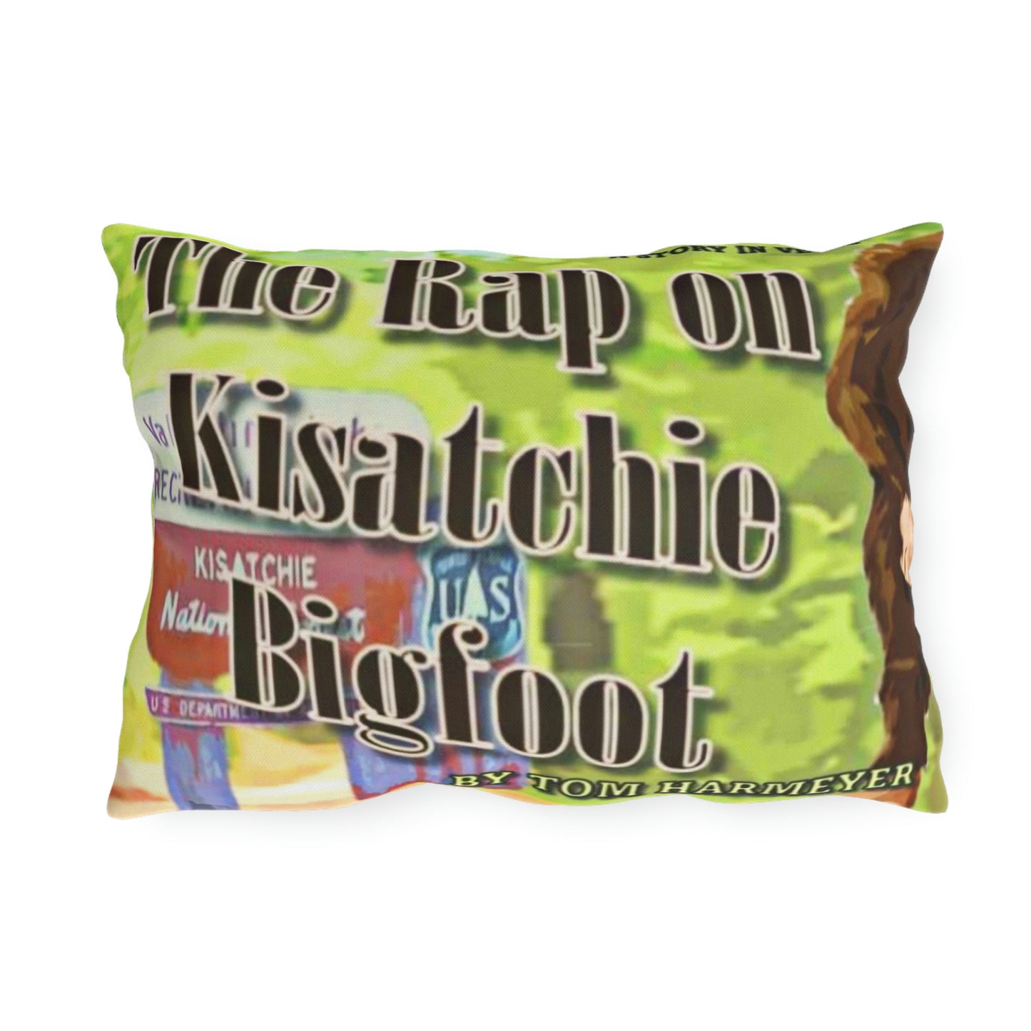 The Rap on Kisatchie Bigfoot Outdoor Pillow