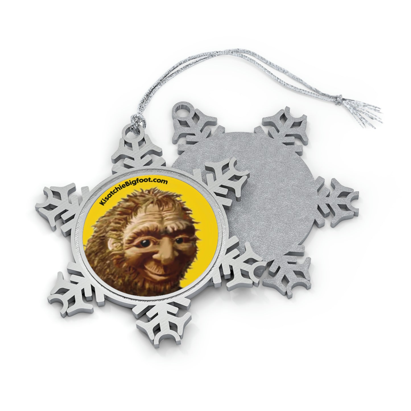 Pewter Bigfoot Ornament