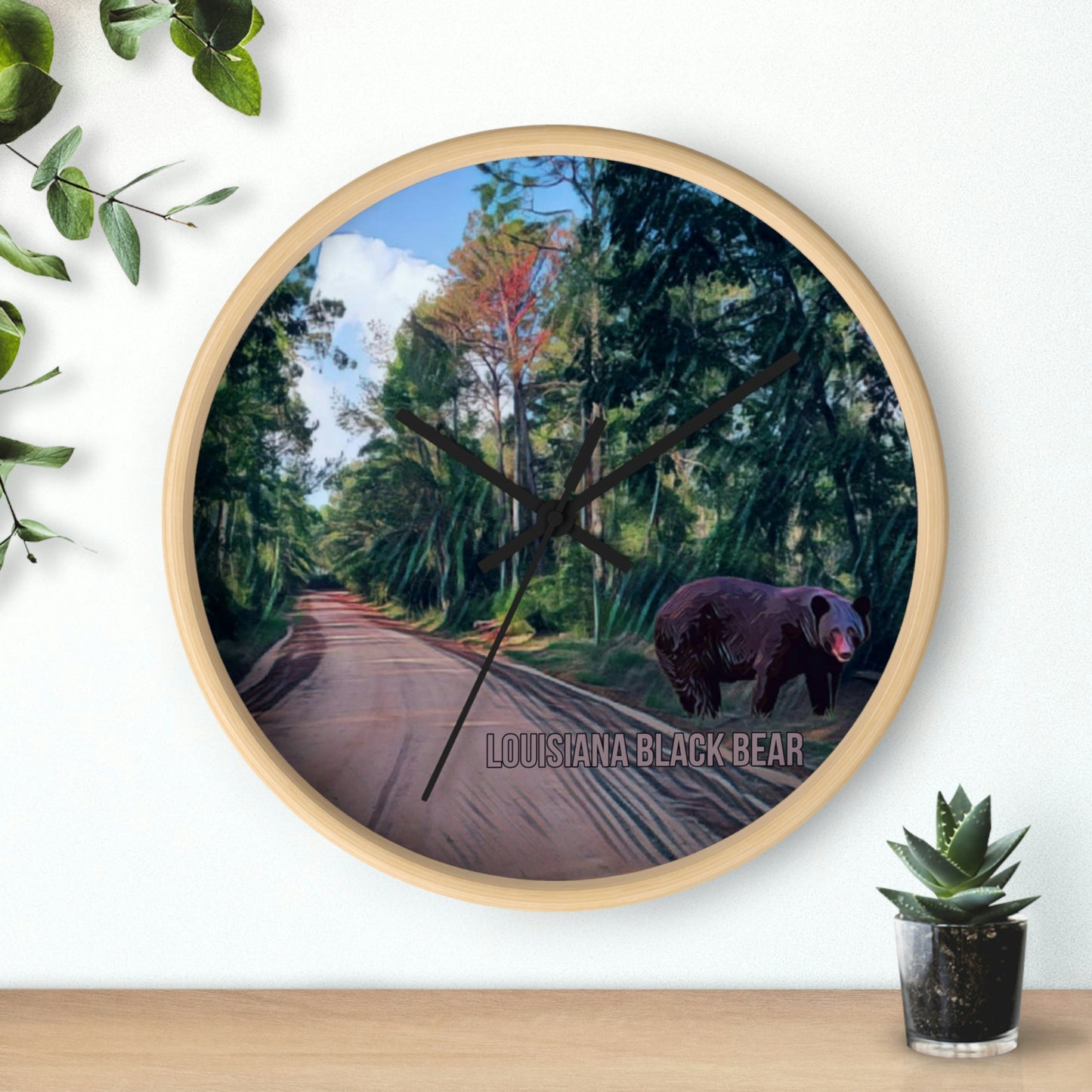 Louisiana's Black Bear Wall Clocks