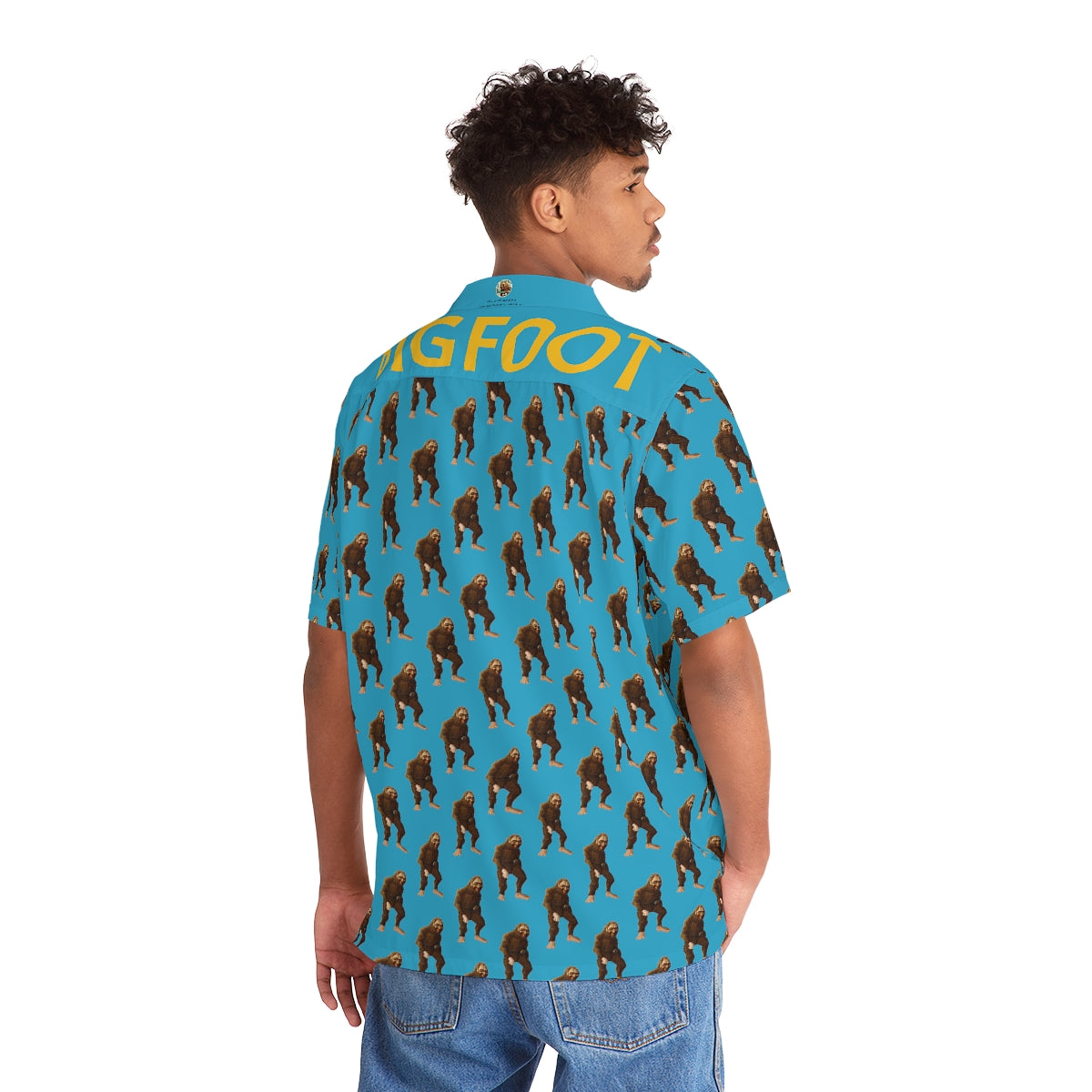 Men's Hawaiian-Style Bigfoot Shirt