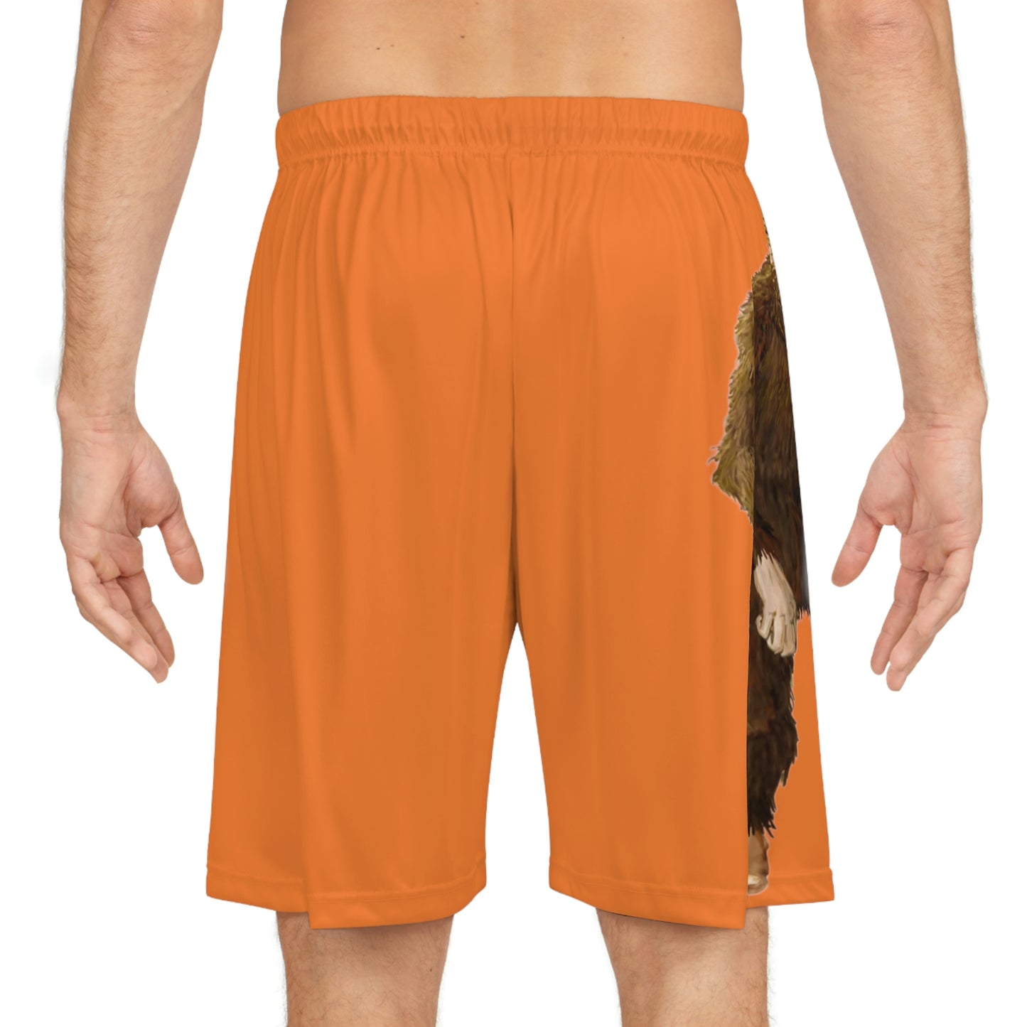 Orange Bigfoot Basketball Shorts