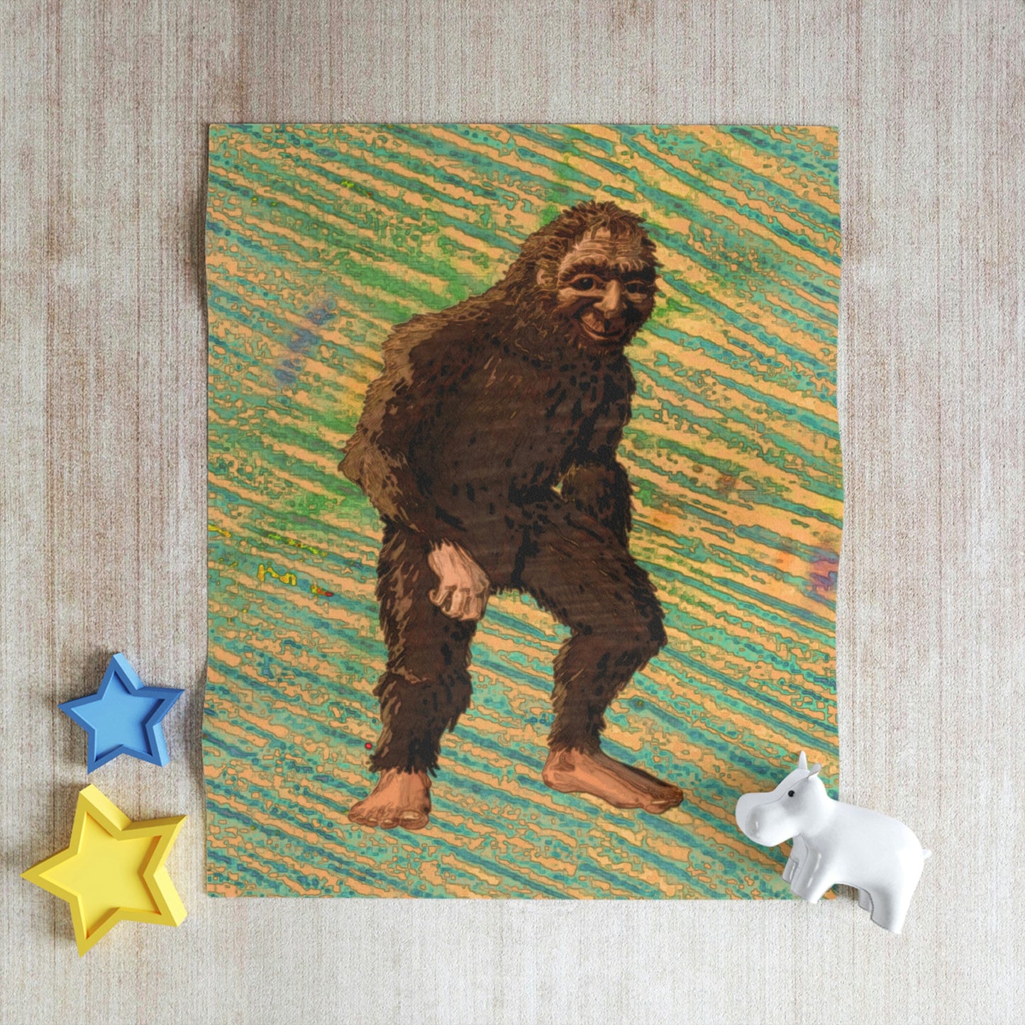 Bigfoot Throw Blanket