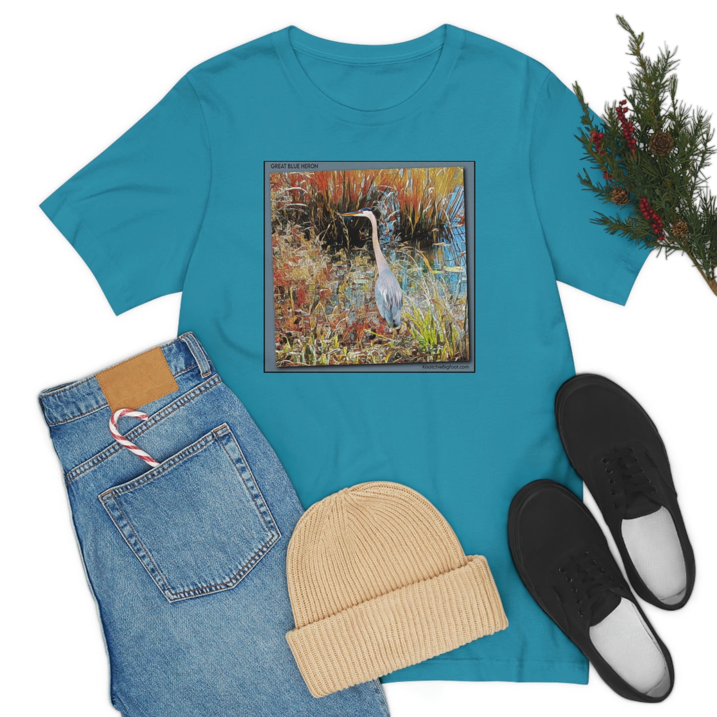 Unisex Great Blue Heron Jersey Tee