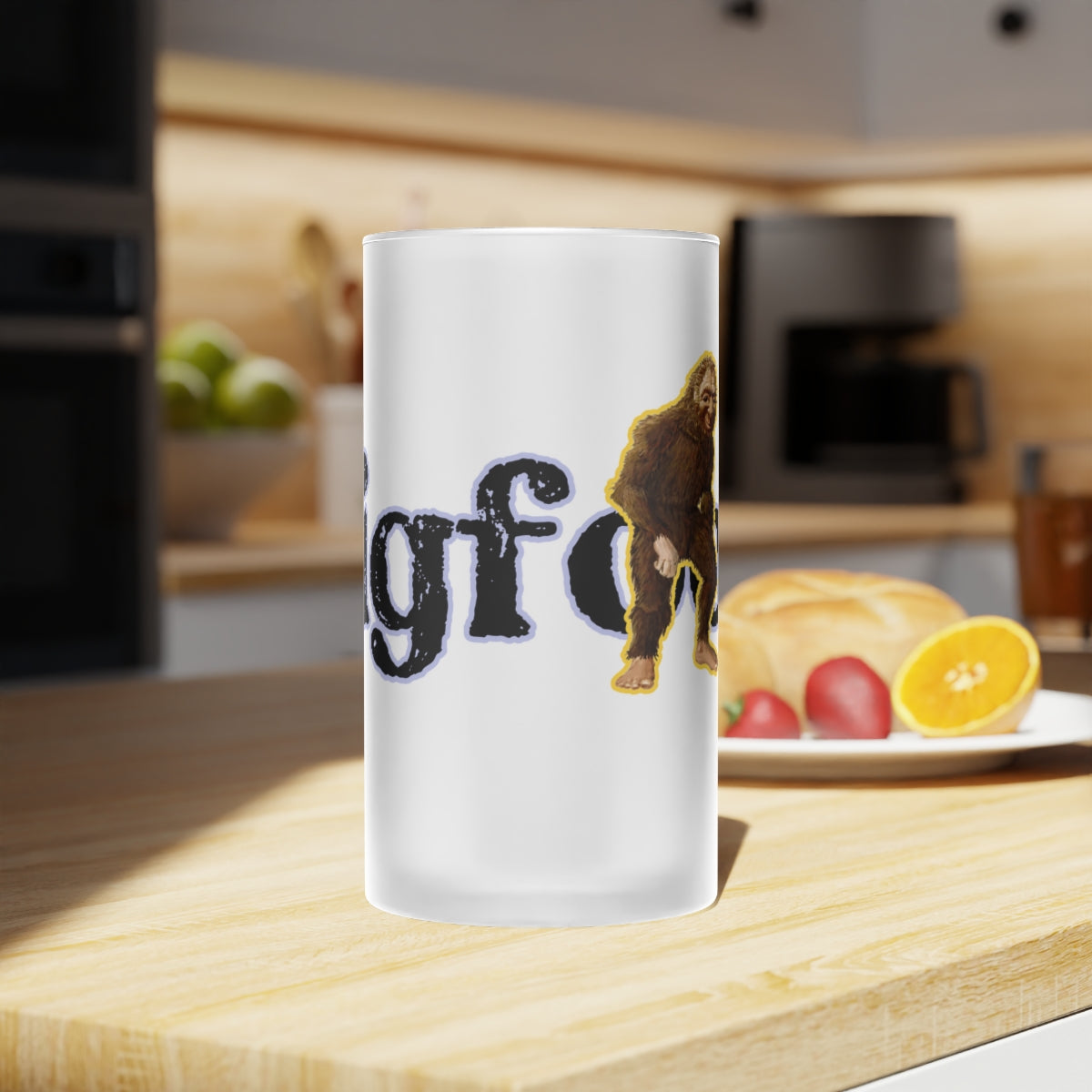 Frosted Glass Bigfoot Beer Mug