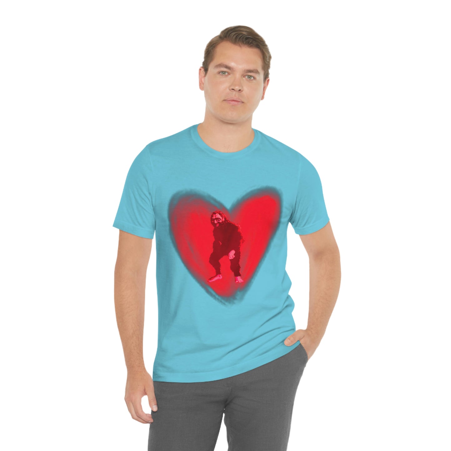 Unisex Bigfoot in My Heart Jersey Tee