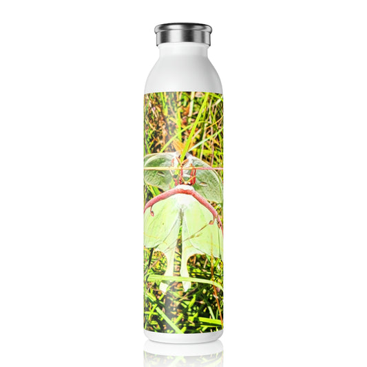 Luna Moth Slim Water Bottle