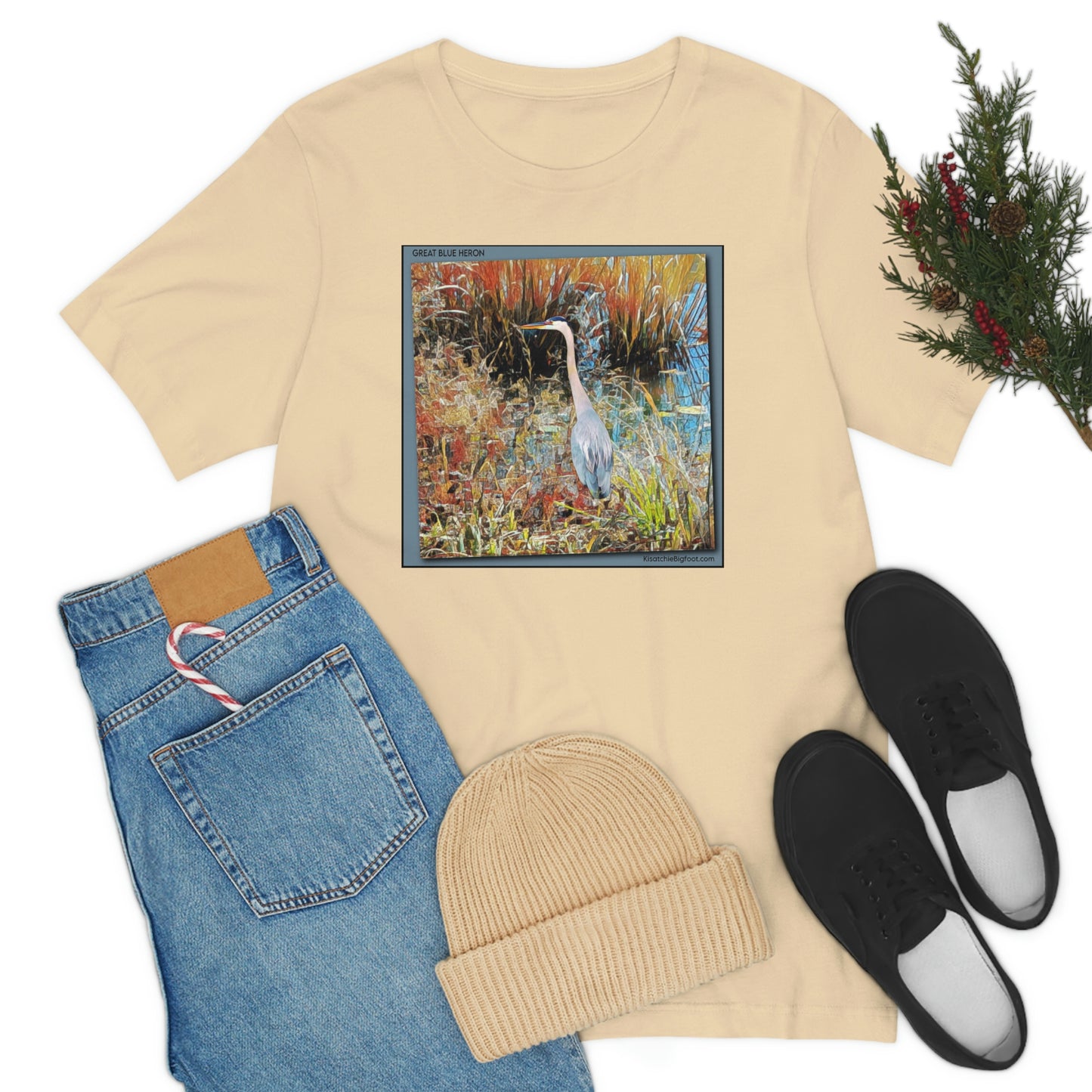 Unisex Great Blue Heron Jersey Tee