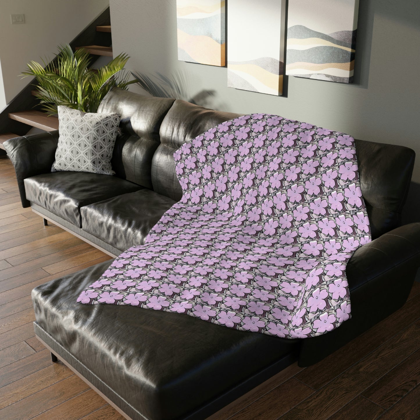 Wildflowers Velveteen Blanket (2-sided print)