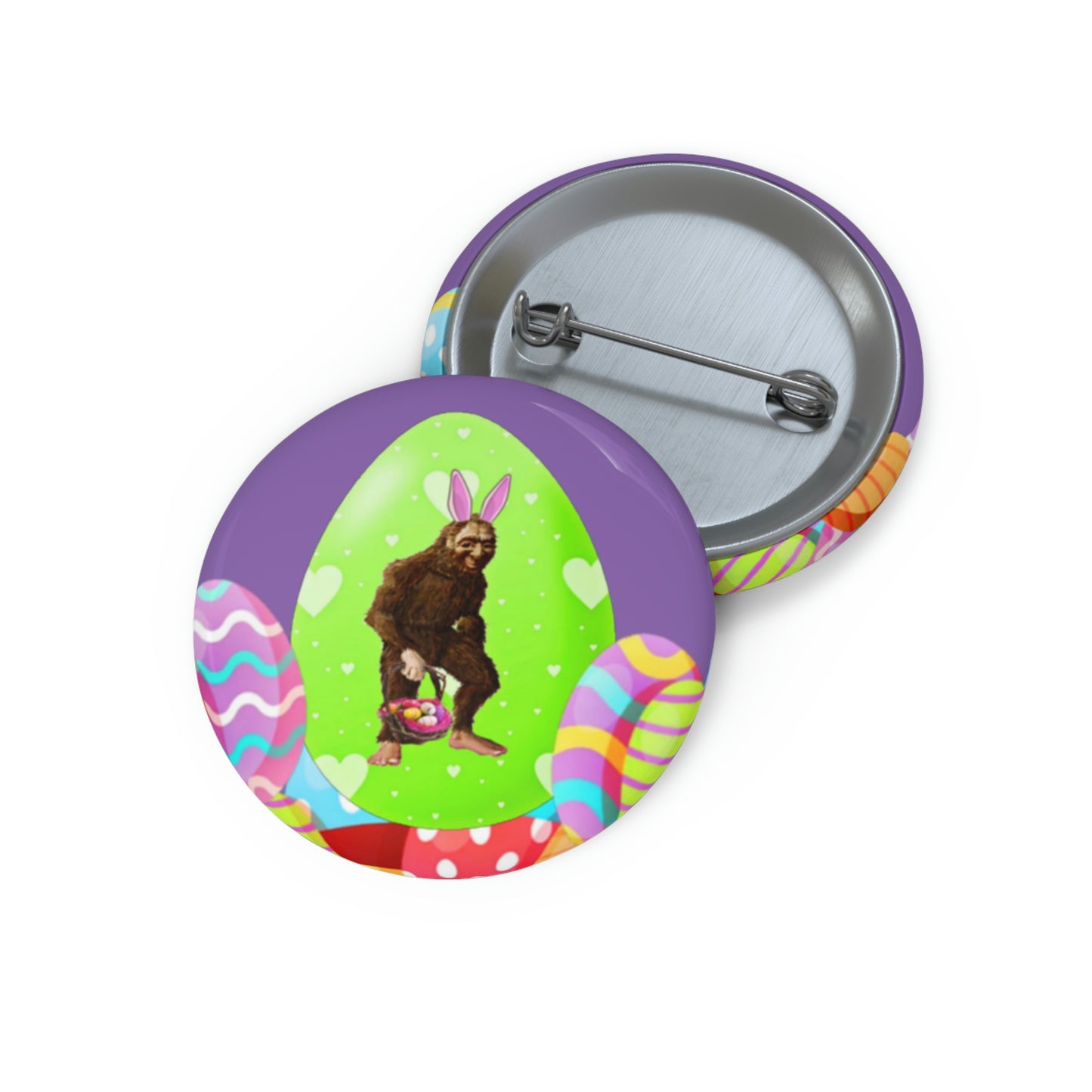 Bigfoot Easter Buttons