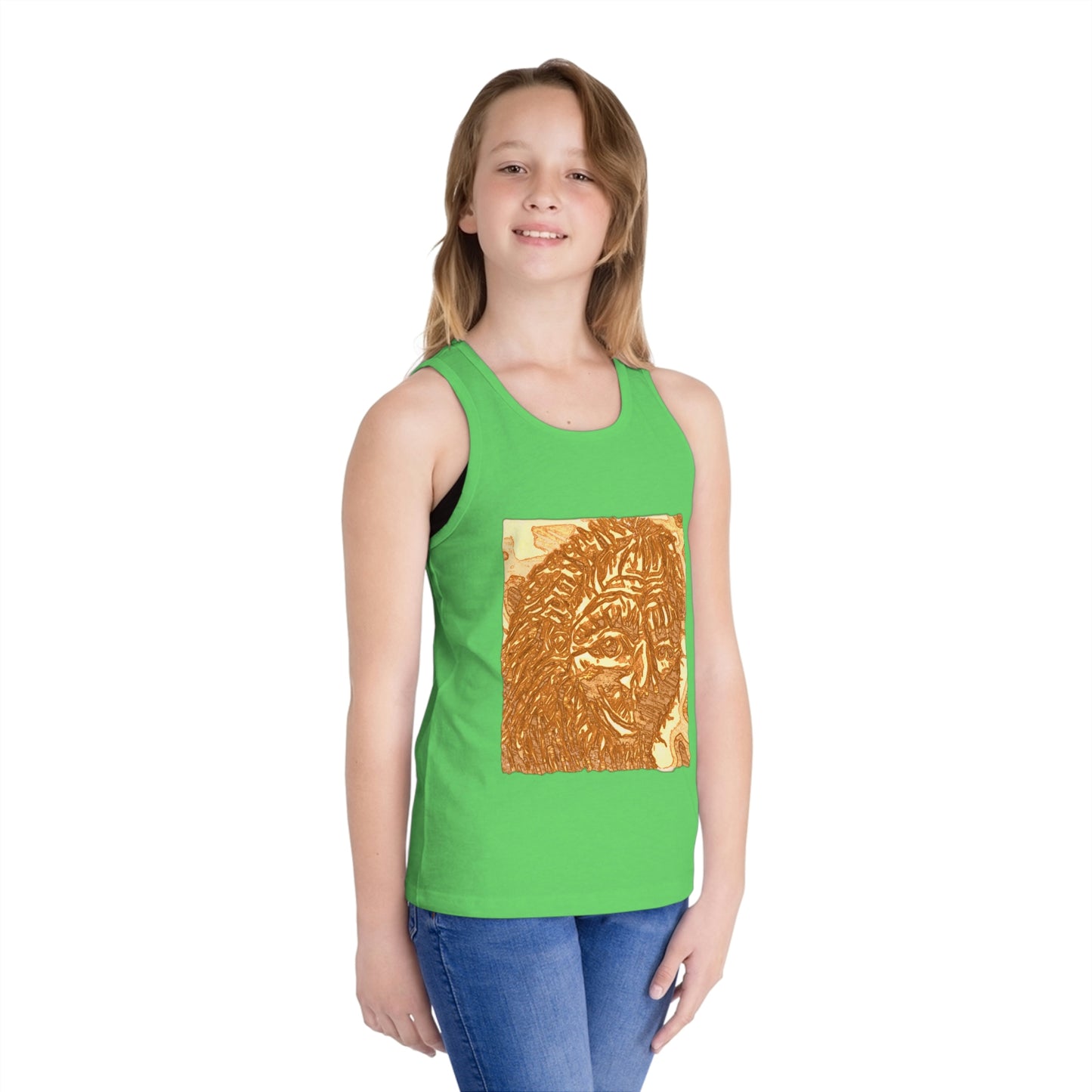 Kids Bigfoot Sketch Jersey Tank Top