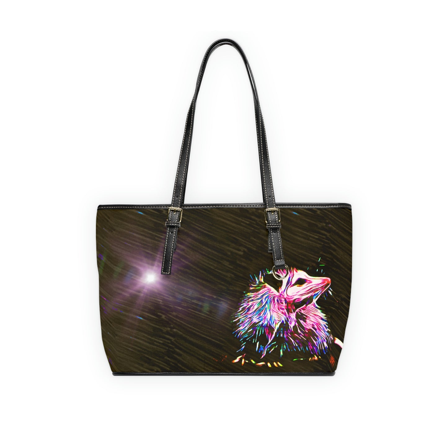 Opossum Under Night Sky Shoulder Bag