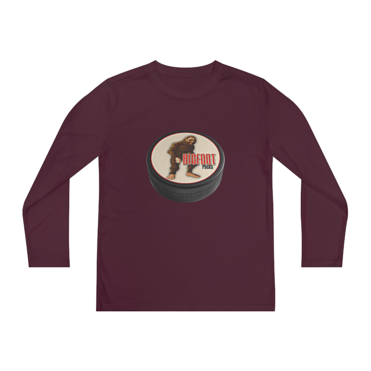 Youth Long Sleeve Bigfoot Pucks Tee