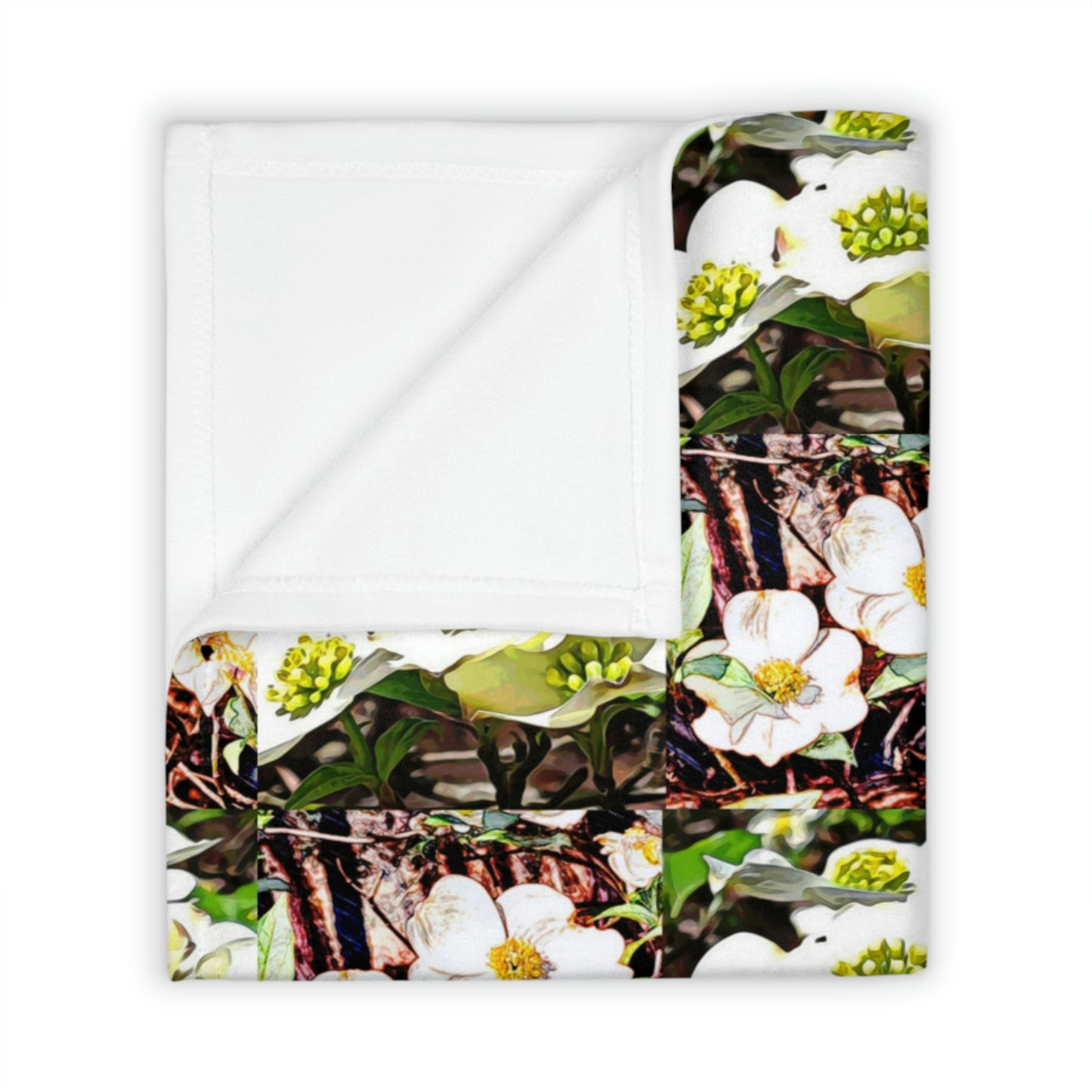 Dogwood Blossoms Throw Blanket