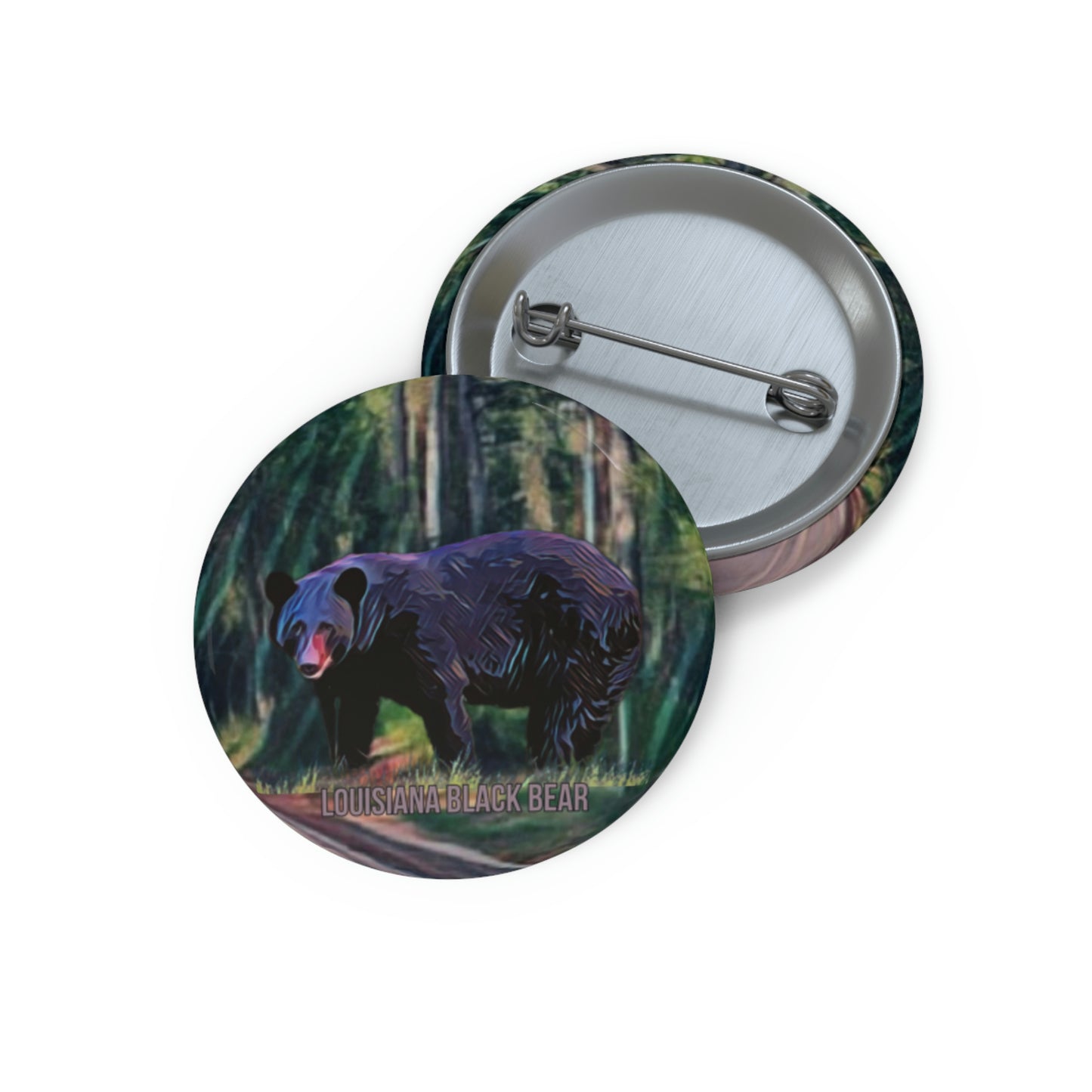 Louisiana Black Bear Buttons