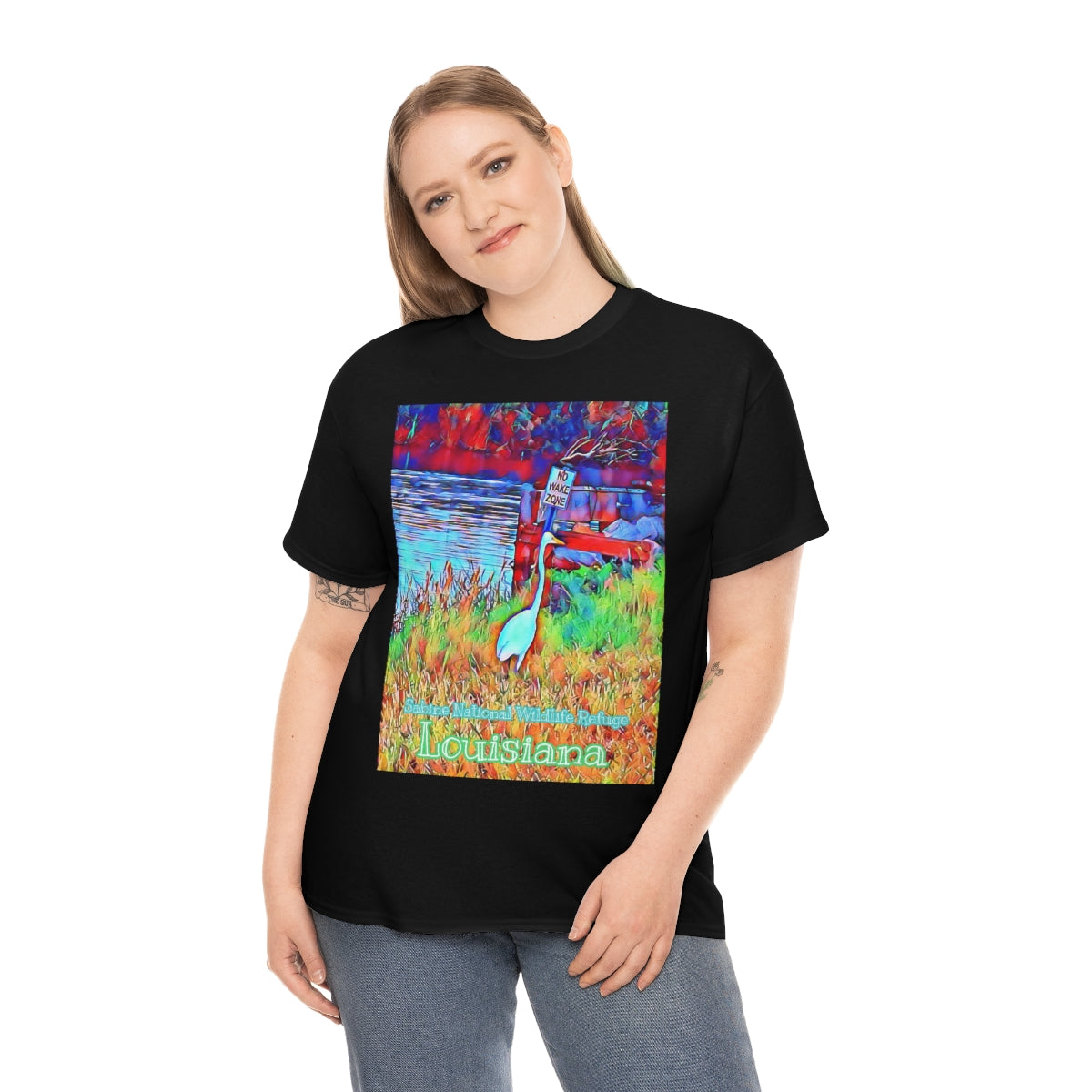 Unisex Louisiana Egret Heavy Cotton Tee