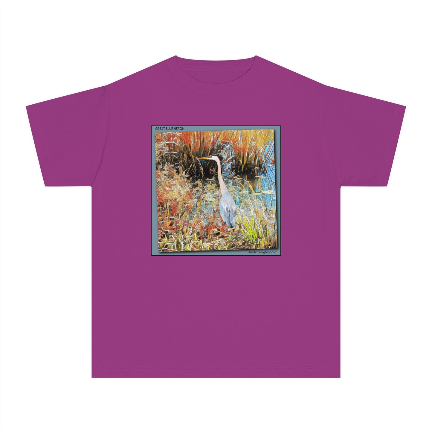 Unisex Youth Great Blue Heron T-Shirt