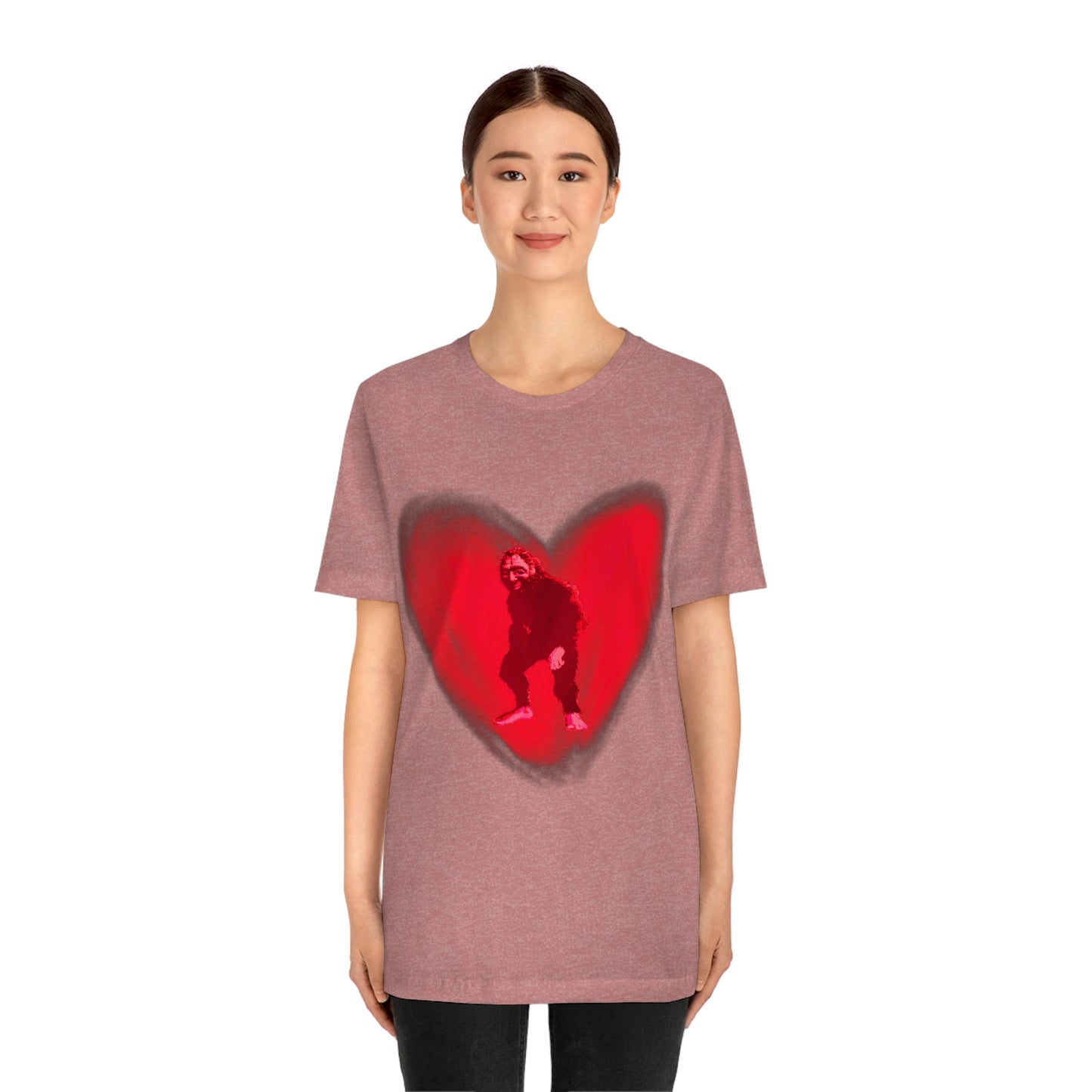 Unisex Bigfoot in My Heart Jersey Tee