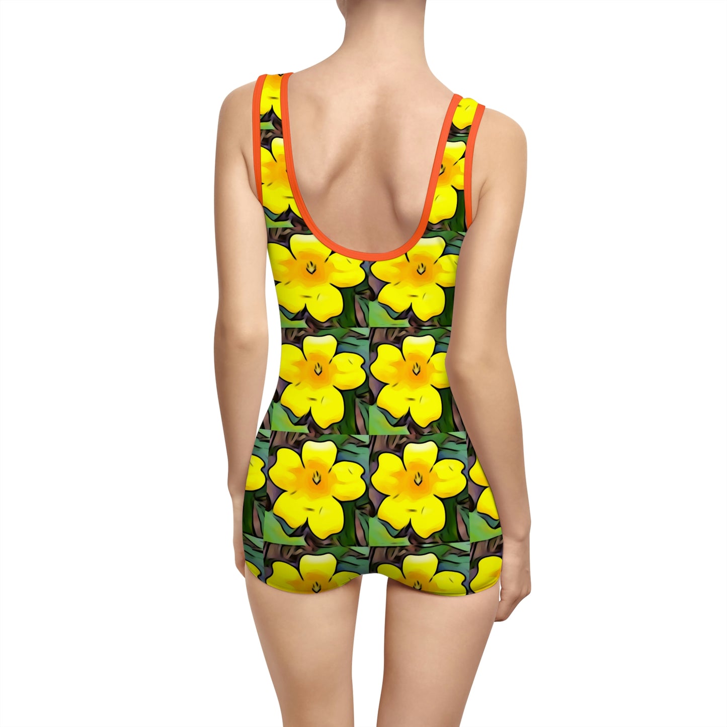 Yellow Jessamine Vintage Swimsuit