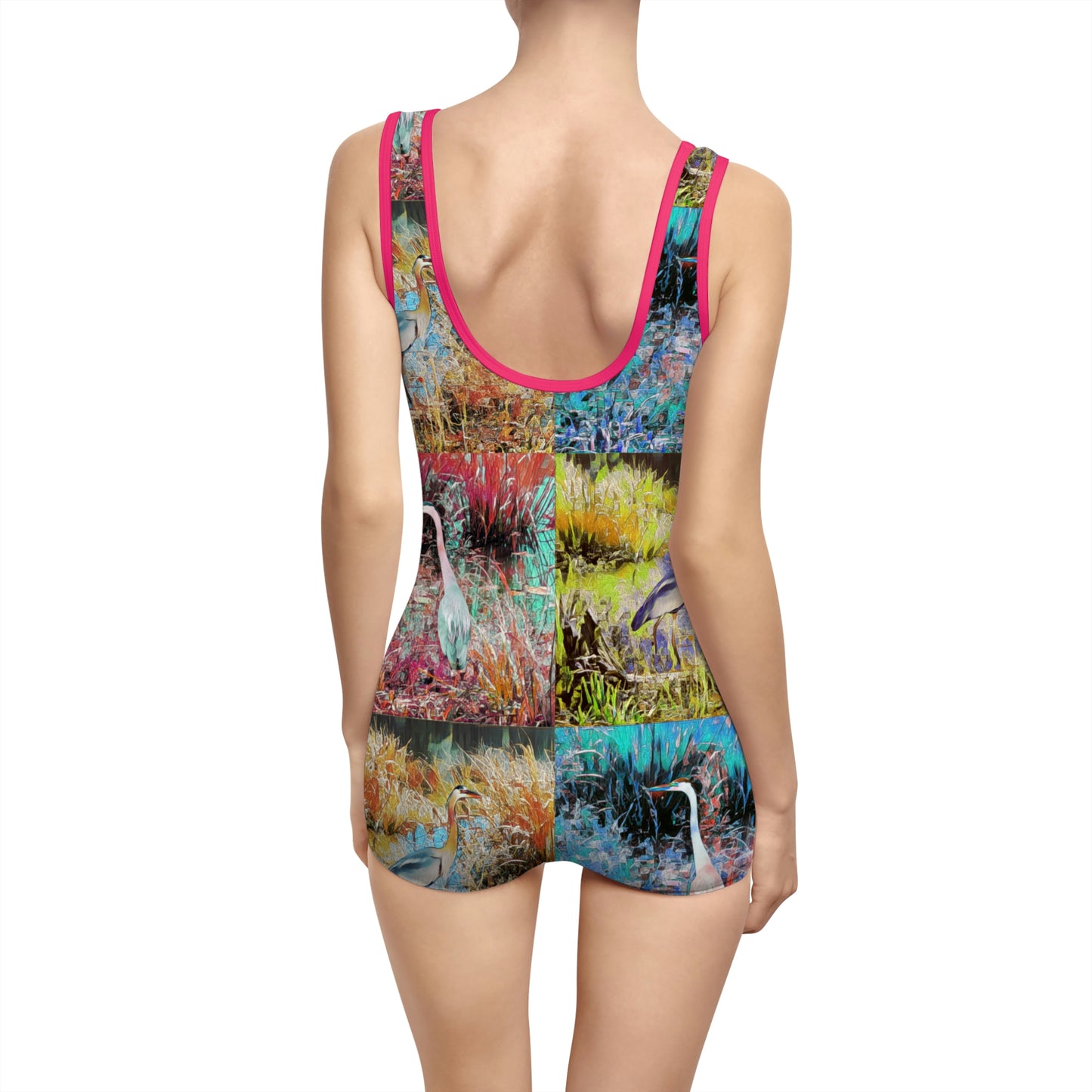 Great Blue Herons Women's Vintage Swimsuit