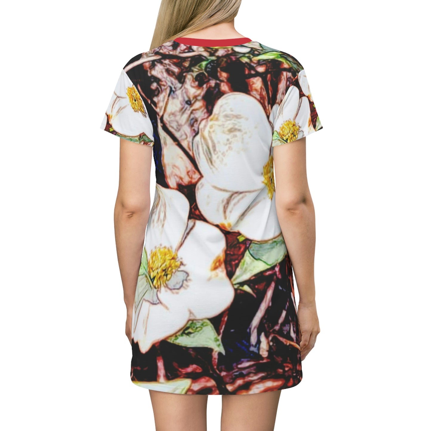 Dogwood Blossoms T-Shirt Dress