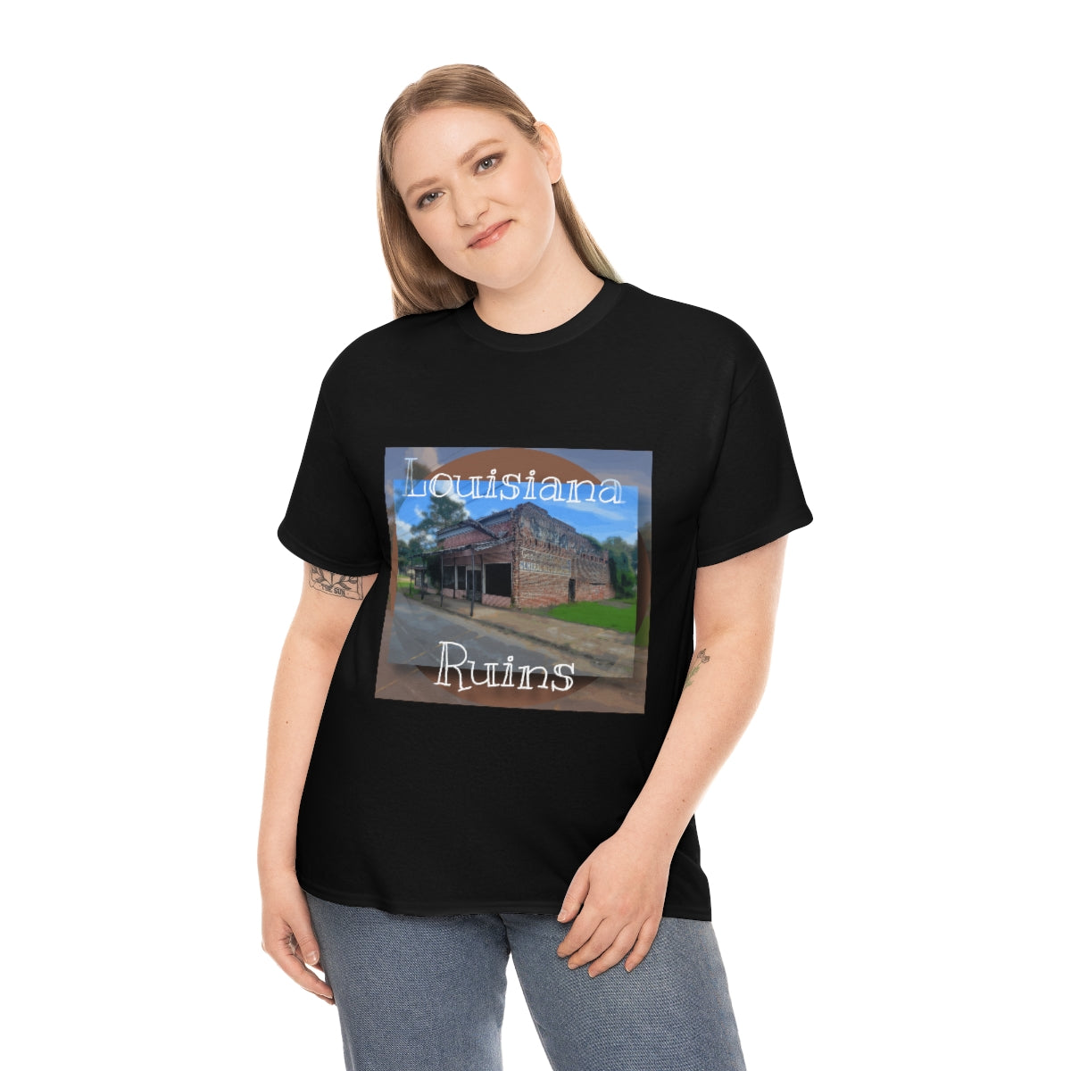 Louisiana Ruins Heavy Cotton Tee