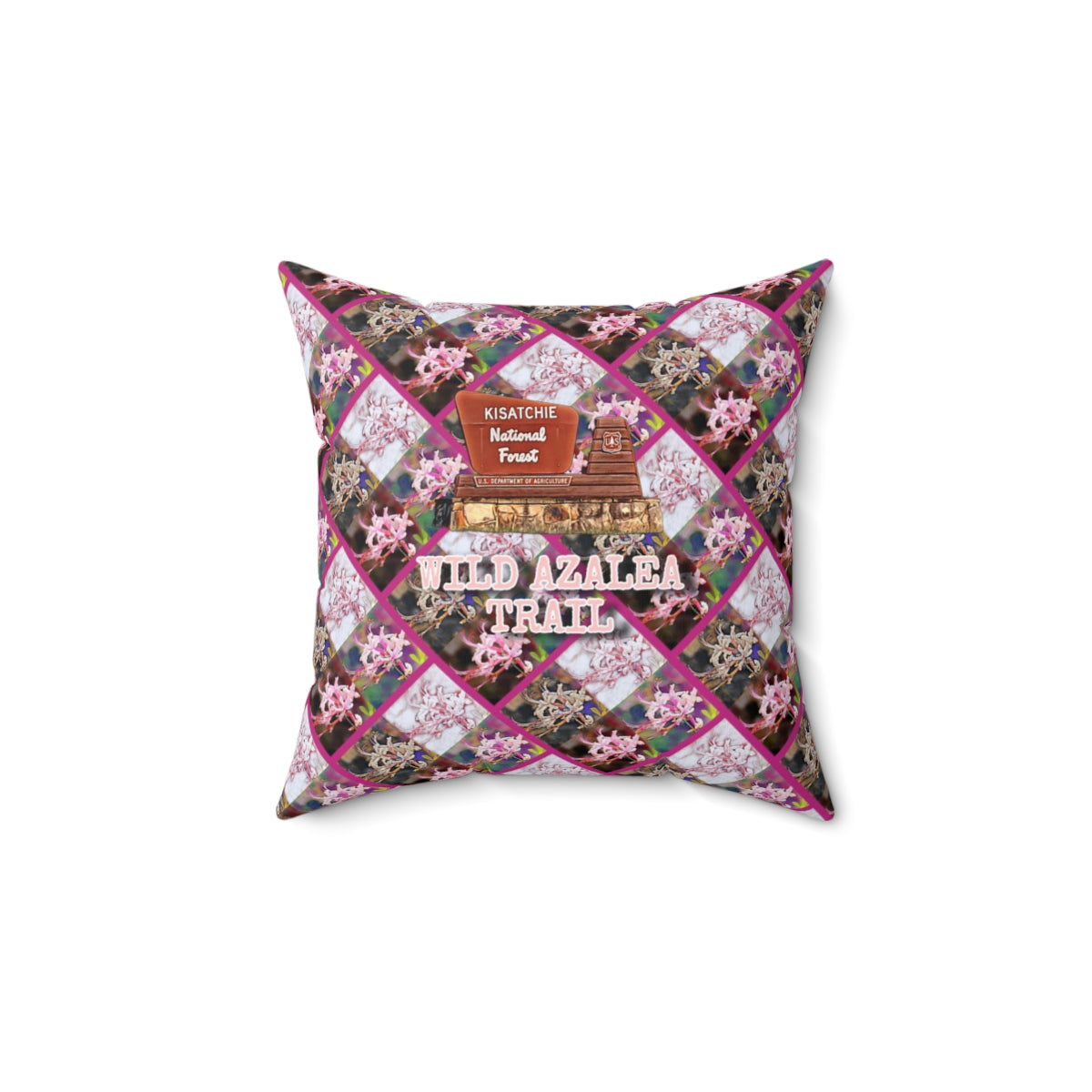 Square Wild Azalea Trail Pillow